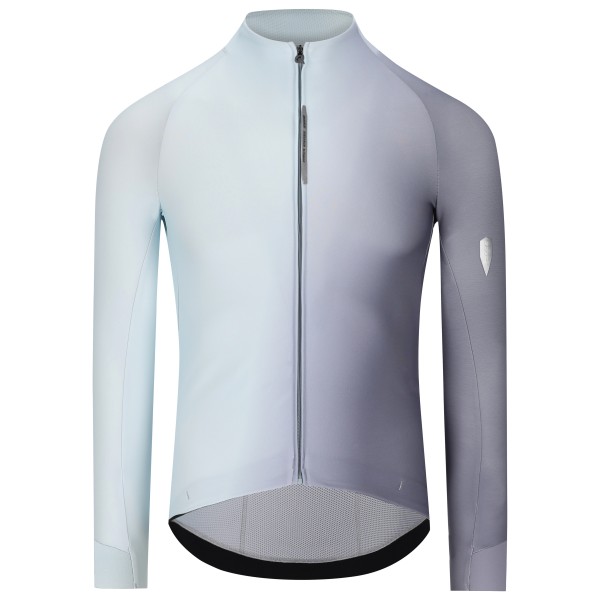 Q36.5 - Gregarius Hybrid Big Fade Long Sleeve Jersey - Radtrikot Gr XXL grau von Q36.5