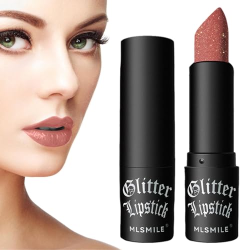 Glänzender Lippenstift | Schimmernder wasserfester, feuchtigkeitsspendender Lippenbalsam - Hochpigmentiertes Lippen-Make-up für Frauen und Mädchen für Reisen, Alltag, langanhaltende Kosmetik Qarido von QARIDO