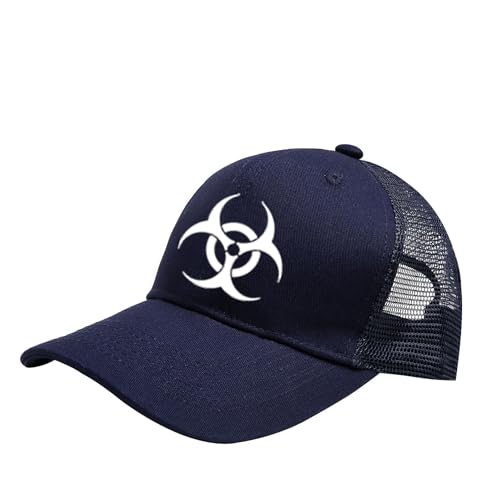 QATOBI Kappen Herren Resid.ent Evil, Unisex Retro Baseballcap Sonnenhut, Baumwolle Outdoor Running Freizeit Mütze, Panel Cap(Dark Blue) von QATOBI