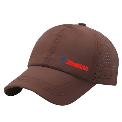 QATOBI Outdoor Basecap Für Herren Li-mp Bi.zk.it Lustiges,Freizeit Baumwolle Outdoor Trucker Cap,Sonnenschutz Trucker Cap Für Männer Frauen, Panel Cap(Coffee) von QATOBI