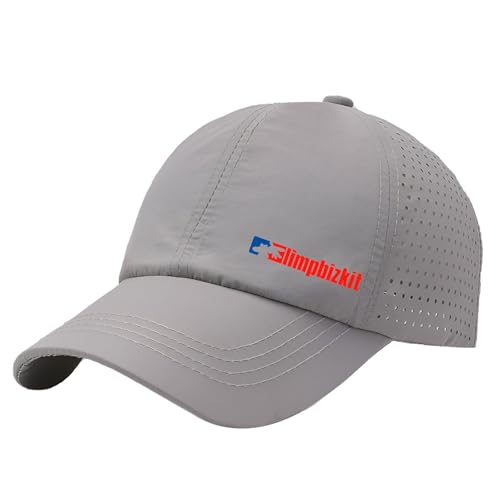 QATOBI Outdoor Basecap Für Herren Li-mp Bi.zk.it Lustiges,Freizeit Baumwolle Outdoor Trucker Cap,Sonnenschutz Trucker Cap Für Männer Frauen, Panel Cap(Light Grey) von QATOBI