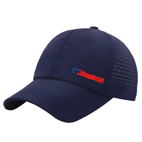 QATOBI Outdoor Basecap Für Herren Li-mp Bi.zk.it Lustiges,Freizeit Baumwolle Outdoor Trucker Cap,Sonnenschutz Trucker Cap Für Männer Frauen, Panel Cap(Navy blue) von QATOBI