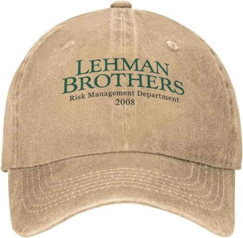 BaseballKappe Unisex Sonnenhut lässige Trucker-Mütze für Erwachsene Baseballkappe mit Verschluss auf der Rückseite Lehman Brothers Risk Management Frühlings- und Outdoor-Geschenke Geburtstagsgeschenk von QAWSOIT