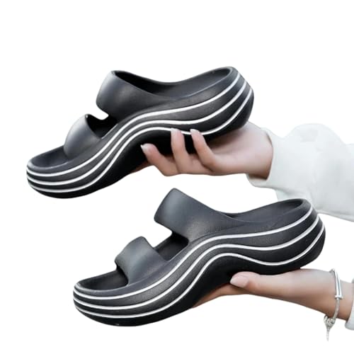 QBDGFPX Badezimmer Hausschuhe Frauen Hausschuhe Strand Rutscht Männer Dicker Alleiner Innenbad Anti-Rutschschuhe Sommer Outdoor-Paar Sandalen von QBDGFPX