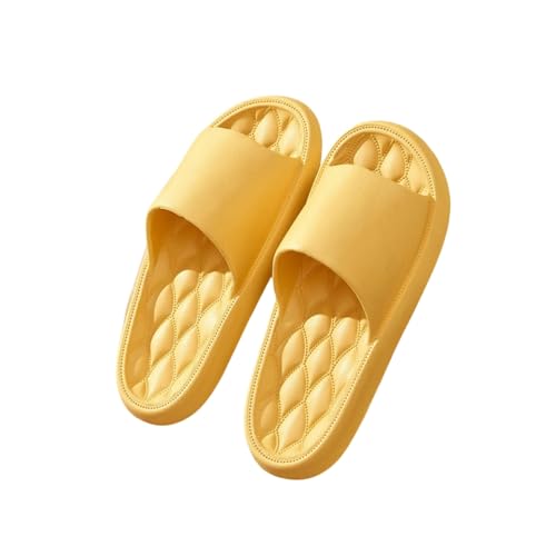 QBDGFPX Badezimmer Hausschuhe Sommerfrauen Innenrinker Boden Flache Schuhe Innenflip Flops Frauen Nicht-Schlupfbad-Hausschuhe von QBDGFPX