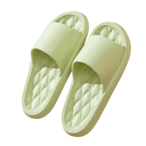 QBDGFPX Badezimmer Hausschuhe Sommerfrauen Innenrinker Boden Flache Schuhe Innenflip Flops Frauen Nicht-Schlupfbad-Hausschuhe von QBDGFPX