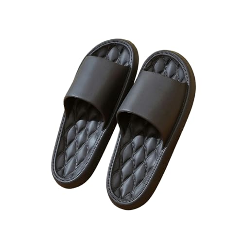 QBDGFPX Badezimmer Hausschuhe Sommerfrauen Innenrinker Boden Flache Schuhe Innenflip Flops Frauen Nicht-Schlupfbad-Hausschuhe von QBDGFPX