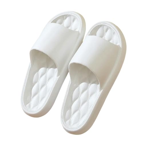 QBDGFPX Badezimmer Hausschuhe Sommerfrauen Innenrinker Boden Flache Schuhe Innenflip Flops Frauen Nicht-Schlupfbad-Hausschuhe von QBDGFPX