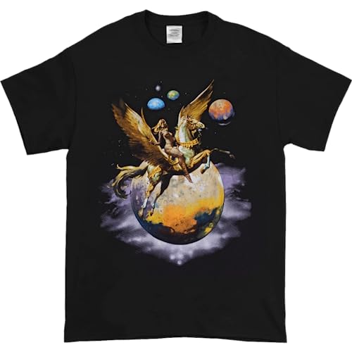 Boris Vallejo Pegasus New Black T-T-Shirts Hemden(X-Large) von QBKCLP