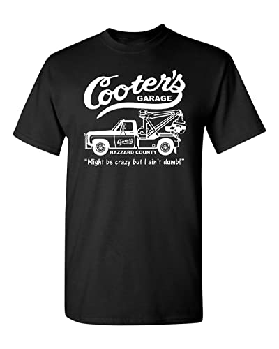 Cooter's Garage Hazzard County I May Be Crazy but I Ain't Dumb Men's TT-Shirts Hemden(Large) von QBKCLP