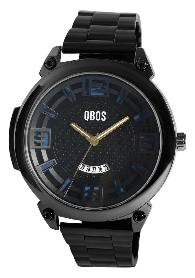 Qbos Quarzuhr 2800094 QBOS Herrenuhr mit Edelstahlband von Qbos