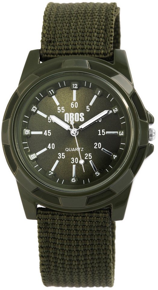 QBOS Quarzuhr QB0015, Herrenuhr Textil von QBOS