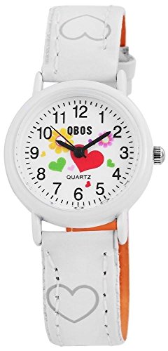 Qbos Kinderuhr Armbanduhr weiss von QBOS