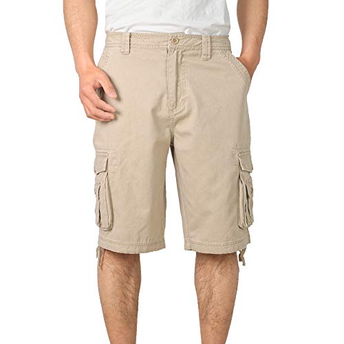 QBSM Kurze Hosen Herren Cargo Shorts Baumwolle Outdoor Sommer Bermuda Freizeithose mit 8 Taschen QBSM Kurze Hosen Herren Cargo Shorts Baumwolle Outdoor Sommer Bermuda Freizeithose mit 8 Taschen von QBSM