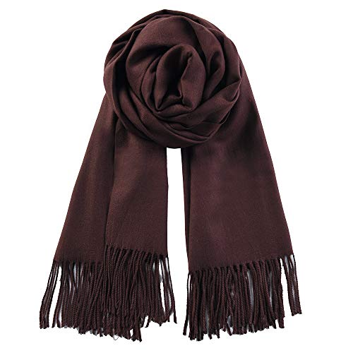 QBSM Schal Damen Warm Herbst Kaschmir Schals Für Damen & Herren Winterschal 20+ Farben Einfarbig & Pashmina Esprit von QBSM