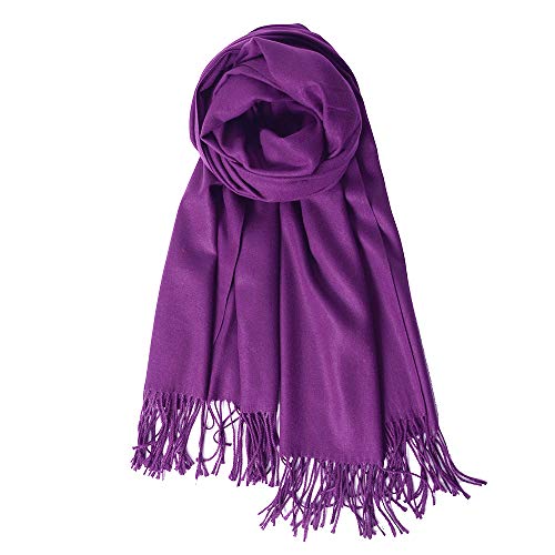 QBSM Schal Damen Warm Herbst Kaschmir Schals Für Damen & Herren Winterschal 20+ Farben Einfarbig & Pashmina Esprit von QBSM