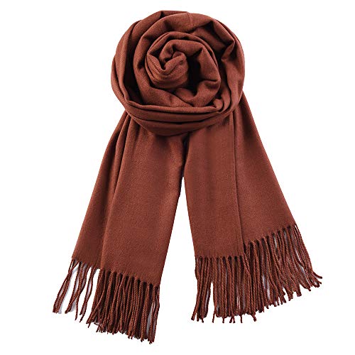 QBSM Schal Damen Warm Herbst Kaschmir Schals Für Damen & Herren Winterschal 20+ Farben Einfarbig & Pashmina Esprit von QBSM