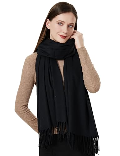 QBSM Schal Damen Warm Herbst Kaschmir Schals Für Damen & Herren Winterschal 20+ Farben Einfarbig & Pashmina Esprit von QBSM