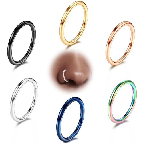 316L Edelstahl Piercing-Ring-Hingding-Nasen-Ringe-Hoop: 20g 18 g 16 g 14 g Frauen und Herrenkörper Pierecing Ring Segment Clicker Lippenringe Helix Knorpel-Rook-Ohrringe Durchmesser 6mm 8mm 10 mm 12mm 316L Edelstahl Piercing-Ring-Hingding-Nasen-Ringe-Hoop: 20g 18 g 16 g 14 g Frauen und Herrenkörper Pierecing Ring Segment Clicker Lippenringe Helix Knorpel-Rook-Ohrringe Durchmesser 6mm 8mm 10 mm 12mm von QBTZLATJ