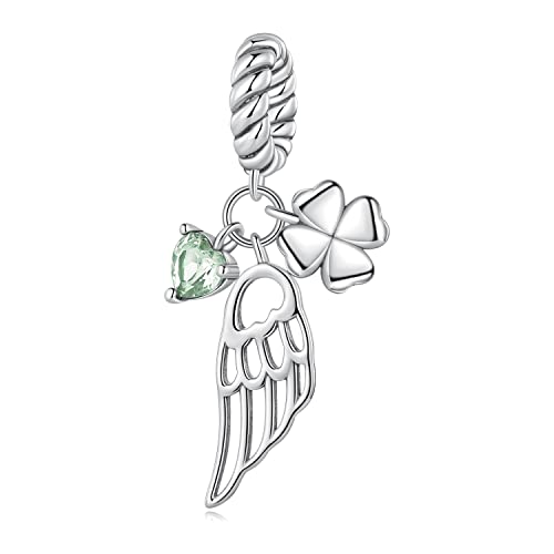 QBTZLATJ 925 Sterling Perlen Charms Schmetterling Herzstern Blumenkristallperlen gemischte Form Lose Perlen Kristallanhänger für Armbänder von QBTZLATJ