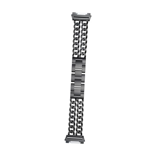 QBTZLATJ Doppelreihe Cowboy -Kette Watchband Smart Watch Gurt Ion Edelstahlkette von QBTZLATJ