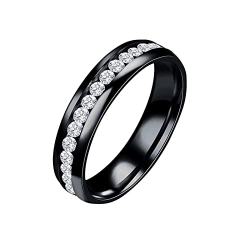 QBTZLATJ Frauenringe, zwei Reihen voller Diamantringe Männer und Frauen universelle Ringe Valentinstagsgeschenke für Freundin Geburtstagsgeschenke, Rose, Sliver QBTZLATJ Frauenringe, zwei Reihen voller Diamantringe Männer und Frauen universelle Ringe Valentinstagsgeschenke für Freundin Geburtstagsgeschenke, Rose, Sliver von QBTZLATJ