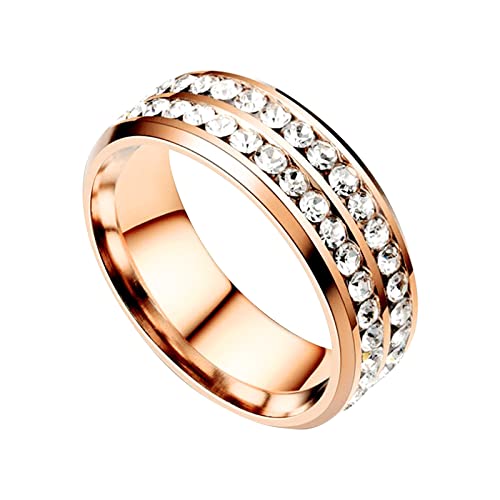QBTZLATJ Frauenringe Fashion Double Diamond Finger Ringe Hochzeit Engagement Versprechen Vintage Boho Stapelringe Schmuckgeschenke QBTZLATJ Frauenringe Fashion Double Diamond Finger Ringe Hochzeit Engagement Versprechen Vintage Boho Stapelringe Schmuckgeschenke von QBTZLATJ