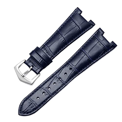 QBTZLATJ Genuine Leather Watch Band For Patek Philippe 5711 5712G Nautilus Watchs Men And Women Special Notch Watch Strap 25mm*12mm von QBTZLATJ