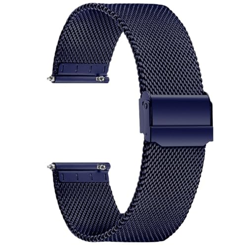 QBTZLATJ Stainless Steel Mesh Watch Band Soft Quick Release Watch Straps for Mens Women Watch Accessories von QBTZLATJ