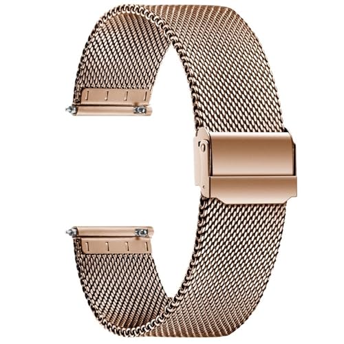 QBTZLATJ Stainless Steel Mesh Watch Band Soft Quick Release Watch Straps for Mens Women Watch Accessories von QBTZLATJ