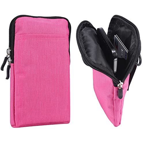 Schultertasche Handy Herren, Handy Gürteltasche mit Gürtelclip, 6.9 Zoll Handytasche zum Umhängen wasserdichte Reißverschluss Herrentasche Umhängetasche Hüfttasche Schultertasche mit Gürtelschlaufe von QBYVQQN