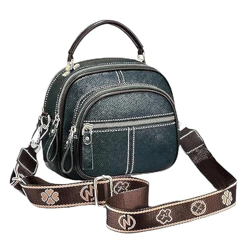 QCDZSW Bousalutend Umhängetasche, Umhängetasche for Damen, verstellbare Umhängetaschen aus Leder, vielseitig und lässig(Green) von QCDZSW