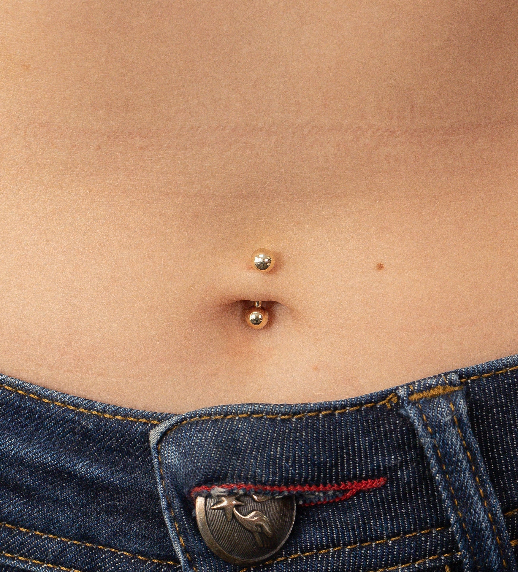 Geschwungener Barbell Bally Ring, 5mm Petite Ball Kombination Bauchnabel Bauch Piercing Geschwungener Barbell Bally Ring, 5mm Petite Ball Kombination Bauchnabel Bauch Piercing von QCustomJewelry