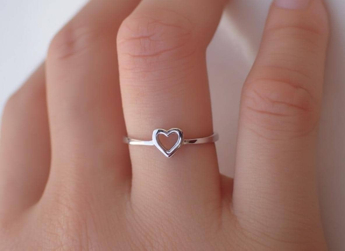 Offenes Herz Ring - Mein Ist Offen Für Deine Liebe Geschenk Der Gf Versprechen von QCustomJewelry