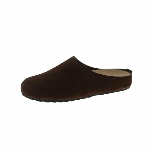 QDLTGBD Damen Hausschuhe Dick-soled-retro-herbstpendelpendel Und Innenhäuser Sind Modisch Vielseitig-kaffeefarbe-36 von QDLTGBD
