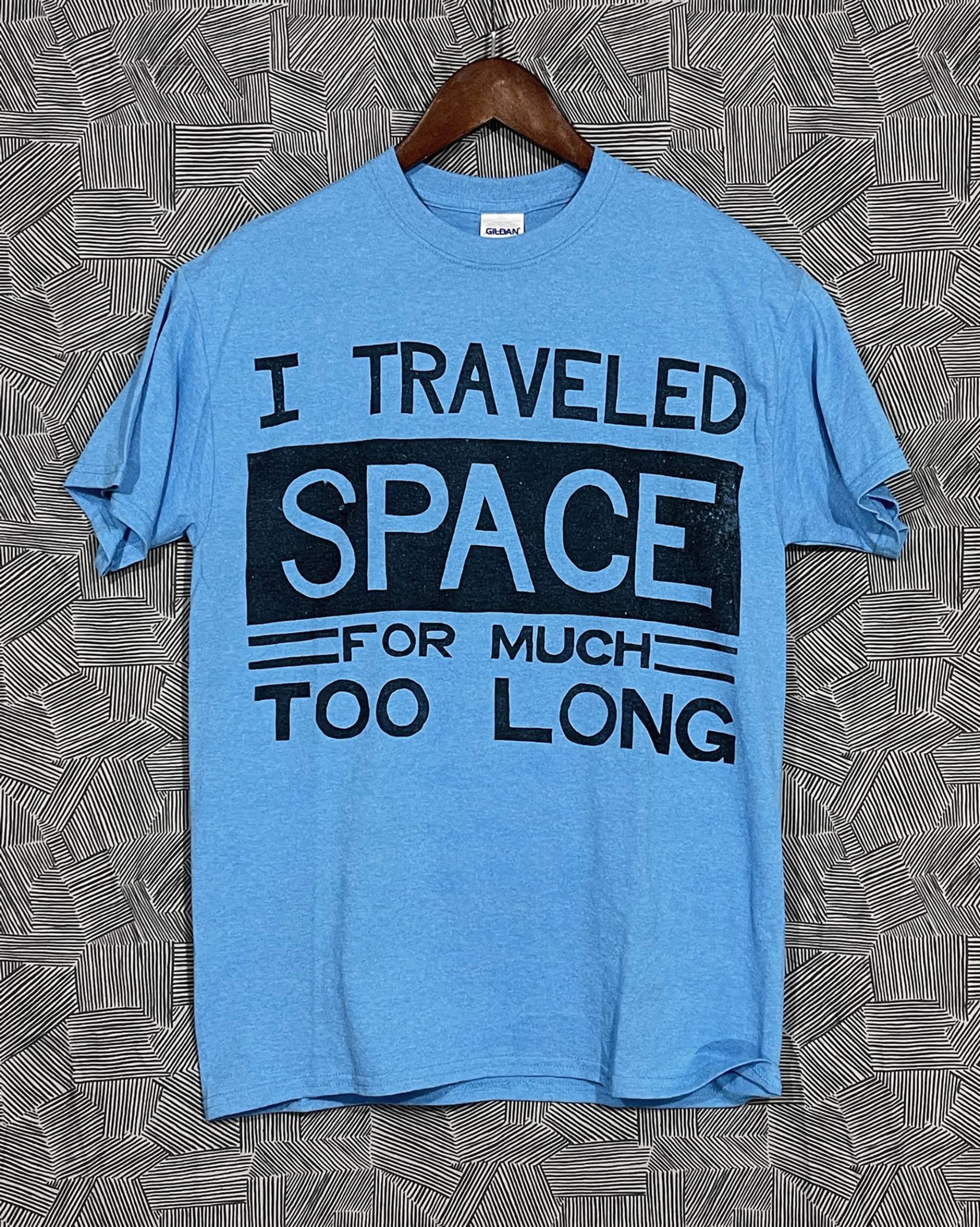 Ich Reiste Durchs Weltall. - Handbedrucktes, Relief Block T-Shirt Yellowcard Lyric Inspired von QDPco