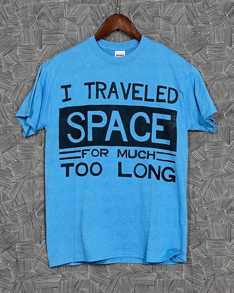 Ich Reiste Durchs Weltall. - Handbedrucktes, Relief Block T-Shirt Yellowcard Lyric Inspired von QDPco