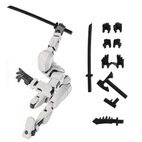 QEDBOJE 1 PCS Action Figure, Neuer Bereits Montiert Figure, 4 Waffen 6 Händen, 3D Printed Multi-Jointed Movable von QEDBOJE