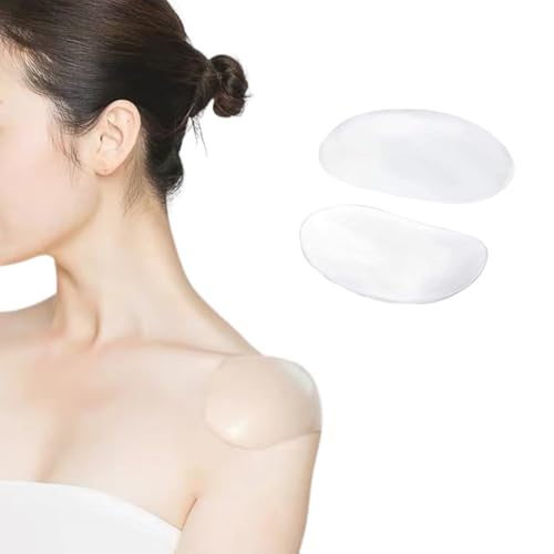 QEDBOJE 1 Paar Schulterpolster Silikon Selbsthaftend Push-Up Pads Wiederverwendbare Anti-Rutsch Schulter Enhancer Unsichtbare Traceless für Frau Männer von QEDBOJE