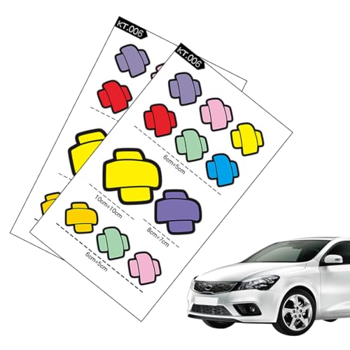 QEDBOJE 2 Sticker Auto Pflaster Aufkleber, Autoaufkleber Aufkleber Sticker Decal, Lustige Autoaufkleber, Auto-Kratz-Stoßaufkleber, Für Beule Kratzer Dellen Und Lackkratzer von QEDBOJE