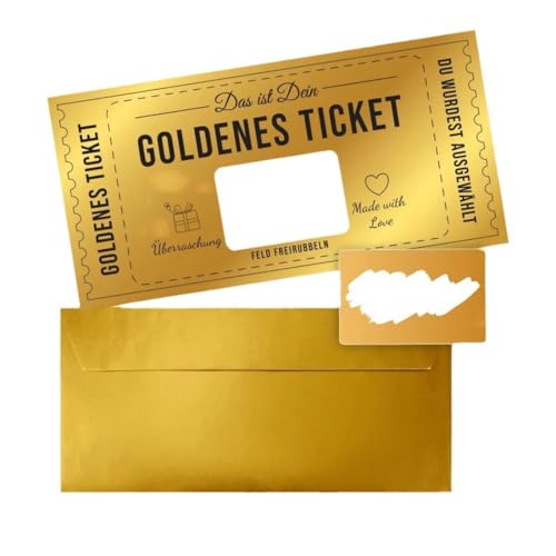 QEDBOJE Scratch-off Card for Women, Fill-in Yourself Gift Card for Girlfriend, Birthday Card, Movie Voucher, Birthday Gift, Travel Voucher (with Scratch-off Sticker) von QEDBOJE