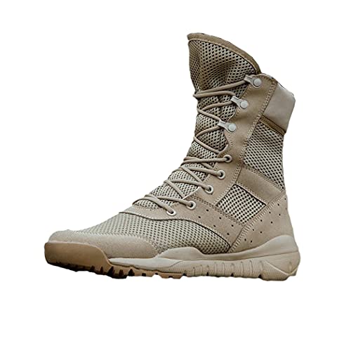 Herren Damen Outdoor Kletterschuhe Taktische Training Armee Stiefel Sommer Atmungsaktiv Mesh Wandern Wüstenstiefel von QEDCVS