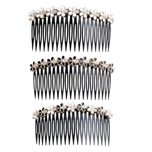 Haar Kamm Mode Frauen Haar Pins Strass Perle Bun Haar Haar Kopfbedeckung Zubehör C0B1 Klauen Haarspangen Maker Haar Clip Kämme von QEOTOH