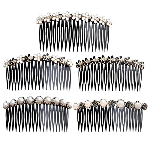 Haar Kamm Mode Frauen Haar Pins Strass Perle Haar Bun Zubehör Kämme Haar Klauen Maker U8T2 Barr Kopfbedeckung Haar Clip Haar von QEOTOH