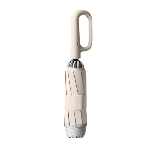 QEOTOH Vollautomatischer Regenschirm, verstärkter Verschluss, 25,4 cm, Knochen, groß, faltbar, winddicht, stabil, stark, wasserdicht, 58,4 cm Knochen, weiß, 10K von QEOTOH