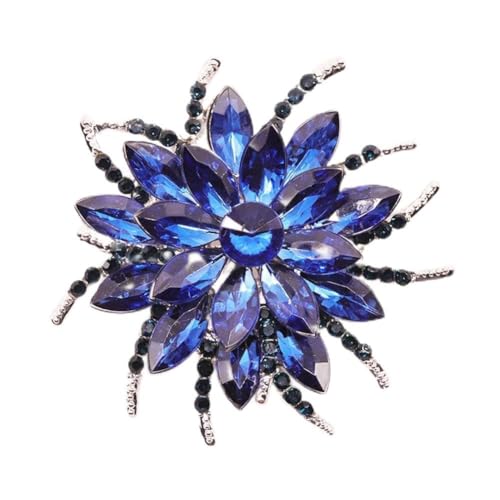 Strass-Sonnenblumen-Brosche, Blumenform, Rhinston, Anstecknadel, Blumen-Brosche, Kranz, Brosche, Schmuck, Marquise-Gif-Form, 1pc von QEOTOH