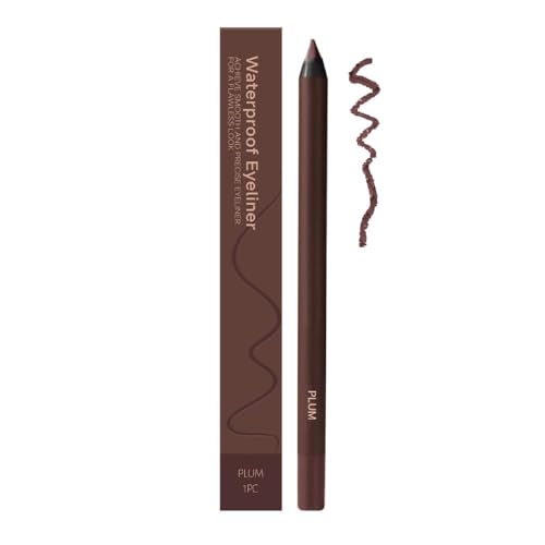 24 Stunden wasserfester Eyeliner Duo, anspitzbarer Kajalstift, wasserfester, wischfester Kajalstift, 2-in-1, geschmeidig und leicht zu färben, für einen perfekten Look von QFFYFZAL