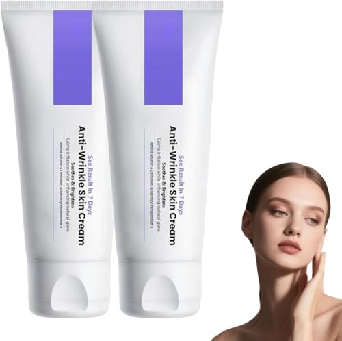 Anti-Falten-Hautcreme zur Faltenentfernung, feuchtigkeitsspendende Gesichtspflege, straffende und glättende Creme, strafft die Haut und reduziert und glättet feine Linien. von QFFYFZAL