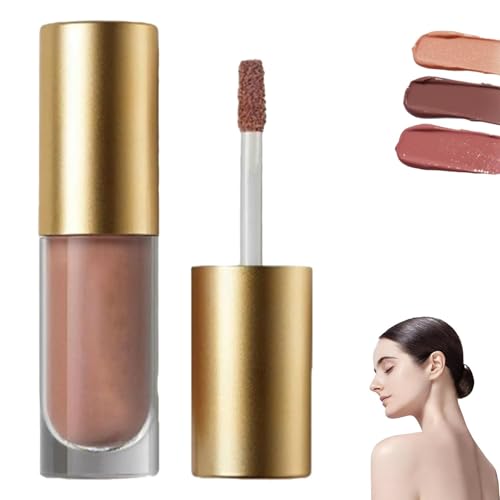 Flüssiger Lidschatten, hochpigmentierter Lidschattenstift, cremiger, mehrfarbiger, langanhaltender, wasserfester Flüssiglidschatten, einfach zu kreierendes, attraktives Make-up von QFFYFZAL