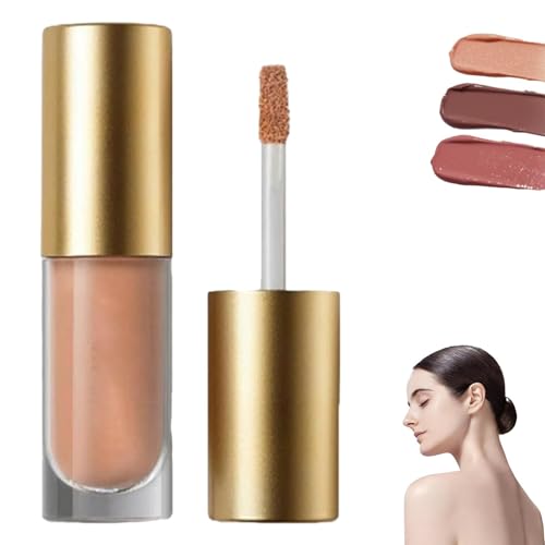 Flüssiger Lidschatten, hochpigmentierter Lidschattenstift, cremiger, mehrfarbiger, langanhaltender, wasserfester Flüssiglidschatten, einfach zu kreierendes, attraktives Make-up von QFFYFZAL